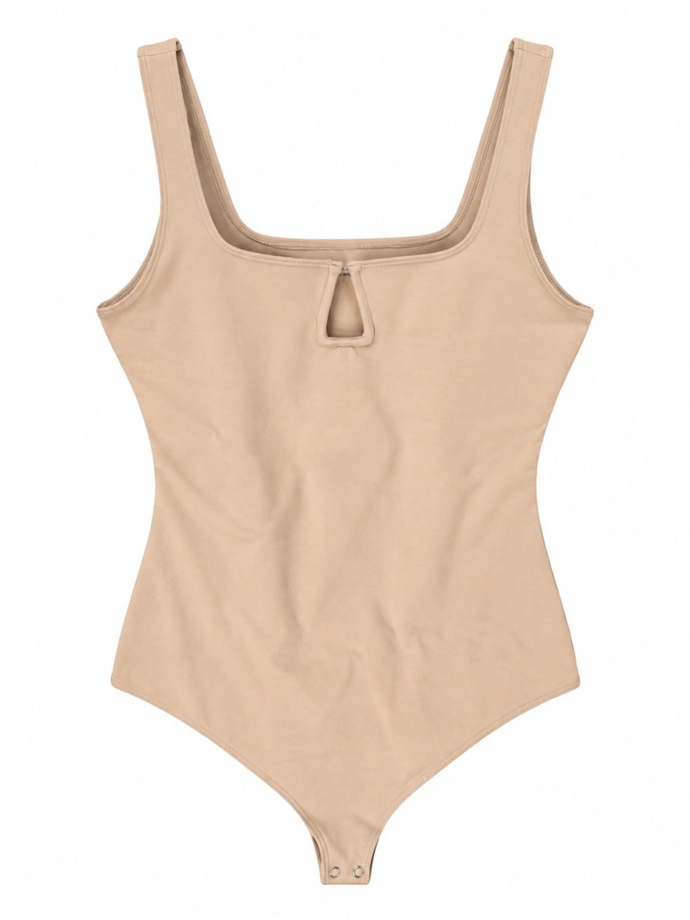 Abercrombie & Fitch Soft A&F Collection Nude Beige Square Neck Bodysuit Size S